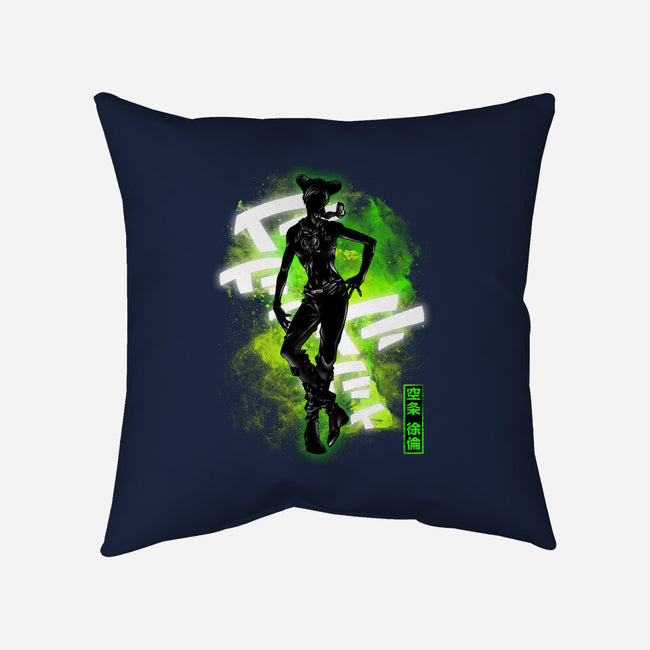 Cosmic Jolyne-none removable cover w insert throw pillow-fanfreak1