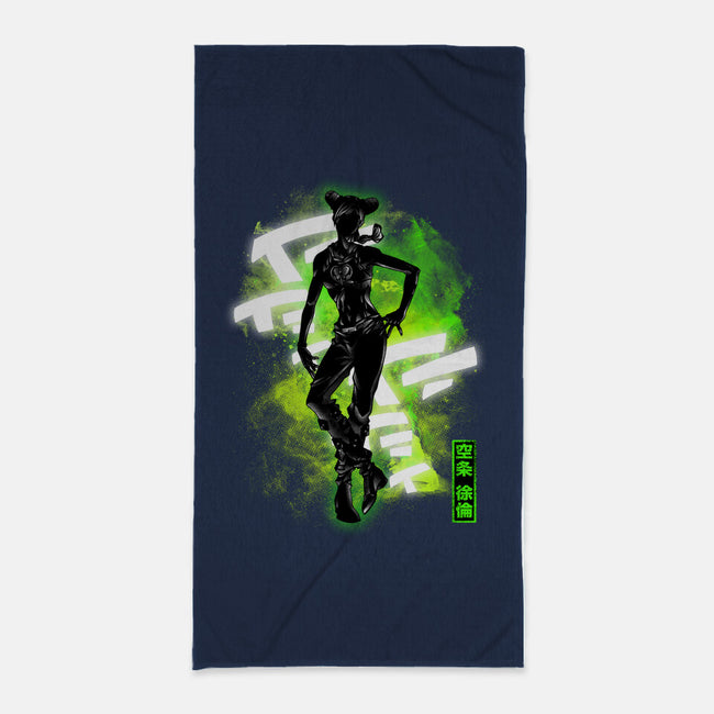 Cosmic Jolyne-none beach towel-fanfreak1