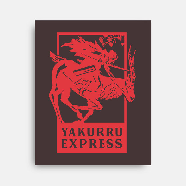 Yakurru Express-none stretched canvas-RamenBoy