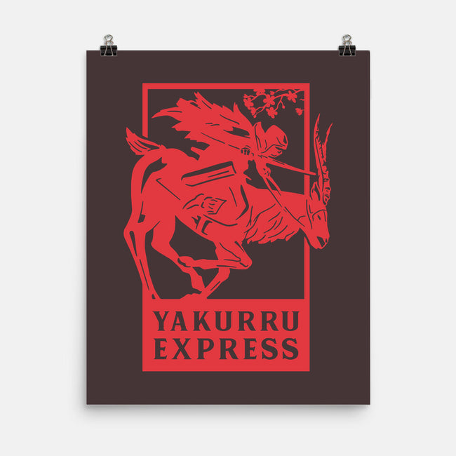 Yakurru Express-none matte poster-RamenBoy