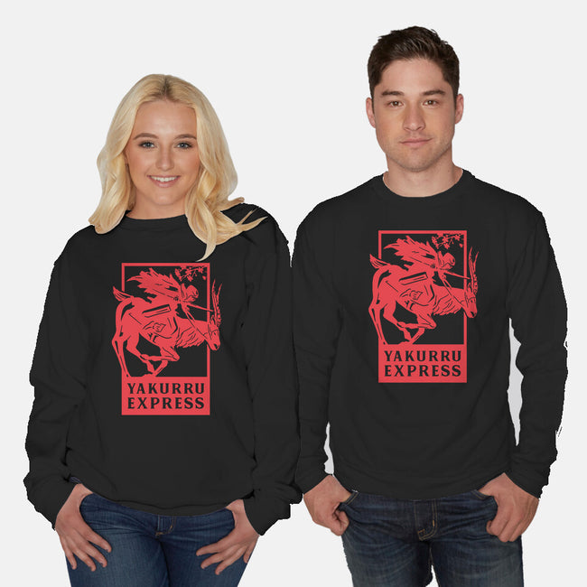 Yakurru Express-unisex crew neck sweatshirt-RamenBoy