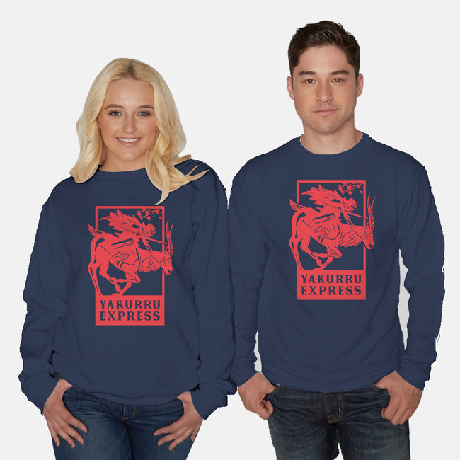 Yakurru Express-unisex crew neck sweatshirt-RamenBoy