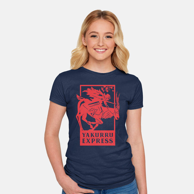 Yakurru Express-womens fitted tee-RamenBoy