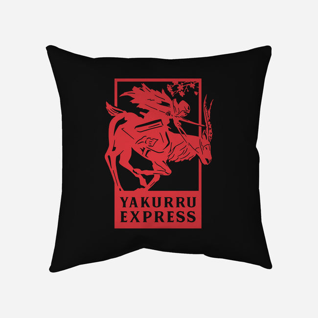 Yakurru Express-none removable cover w insert throw pillow-RamenBoy