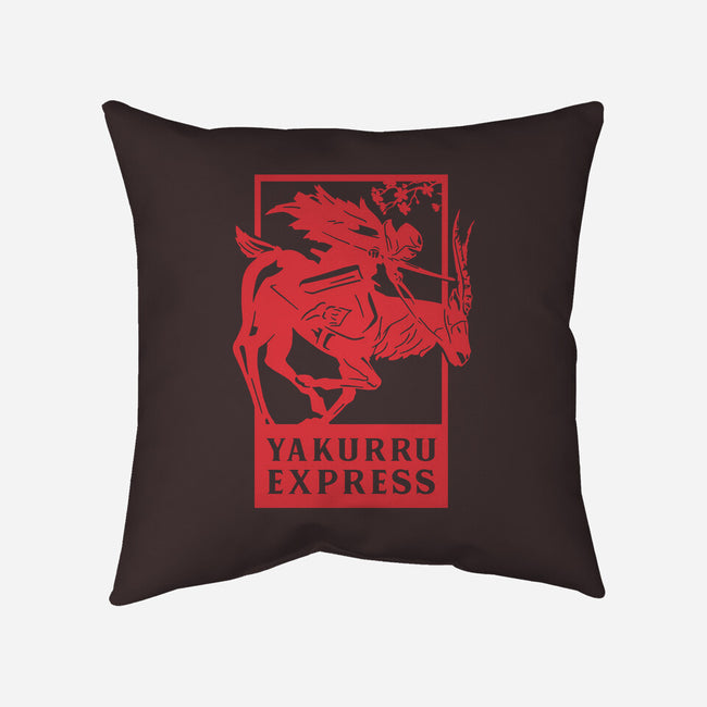 Yakurru Express-none removable cover w insert throw pillow-RamenBoy