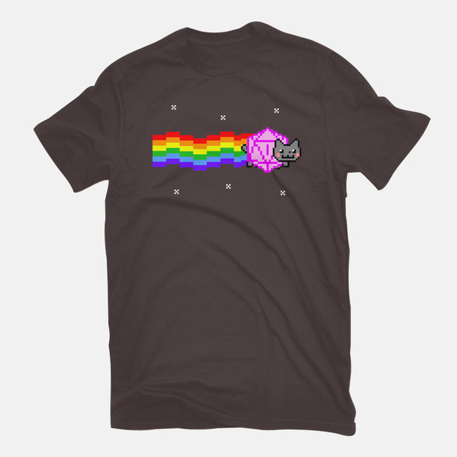 Nyan D20 Cat-womens basic tee-ShirtGoblin