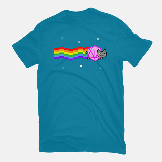 Nyan D20 Cat-womens basic tee-ShirtGoblin