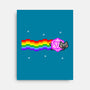 Nyan D20 Cat-none stretched canvas-ShirtGoblin