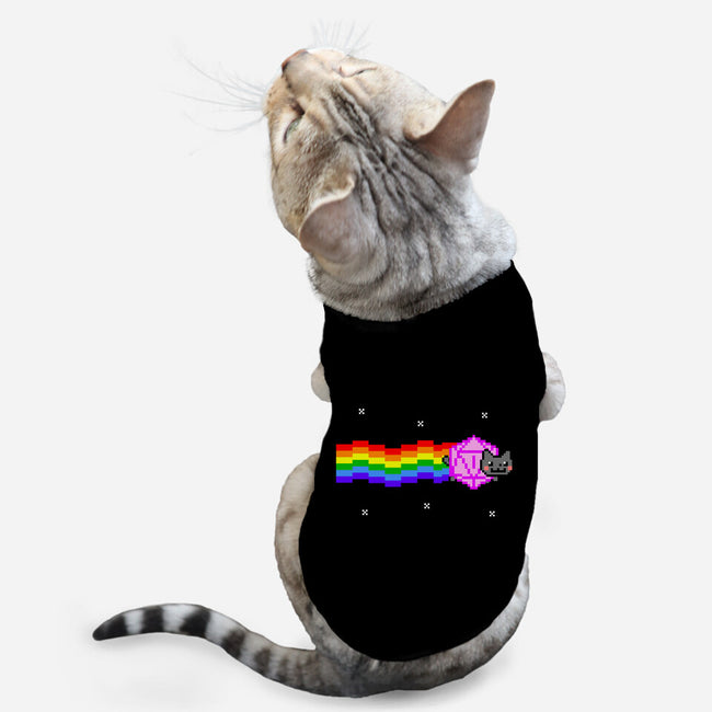 Nyan D20 Cat-cat basic pet tank-ShirtGoblin