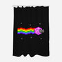 Nyan D20 Cat-none polyester shower curtain-ShirtGoblin