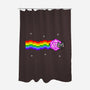 Nyan D20 Cat-none polyester shower curtain-ShirtGoblin