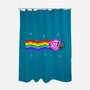 Nyan D20 Cat-none polyester shower curtain-ShirtGoblin