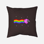 Nyan D20 Cat-none removable cover throw pillow-ShirtGoblin