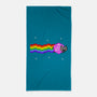 Nyan D20 Cat-none beach towel-ShirtGoblin