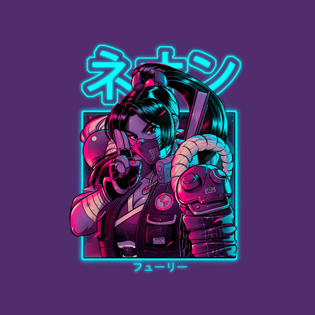 Neon Fury-none removable cover w insert throw pillow-Bruno Mota