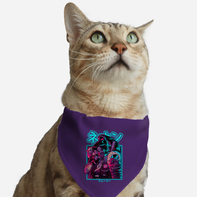 Neon Fury-cat adjustable pet collar-Bruno Mota
