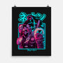 Neon Fury-none matte poster-Bruno Mota