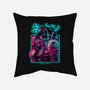 Neon Fury-none removable cover w insert throw pillow-Bruno Mota