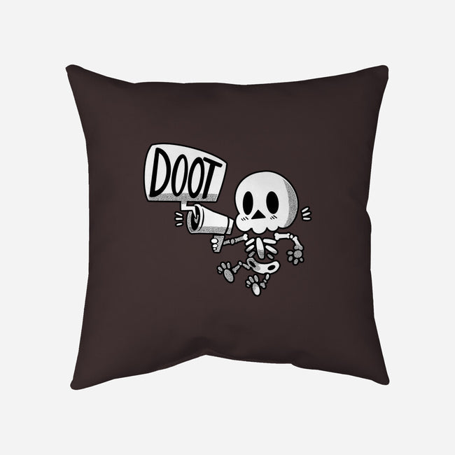 DOOT Skeleton-none removable cover throw pillow-TechraNova