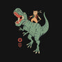 T-Rex Catana-womens v-neck tee-vp021