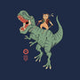 T-Rex Catana-womens v-neck tee-vp021