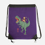 T-Rex Catana-none drawstring bag-vp021