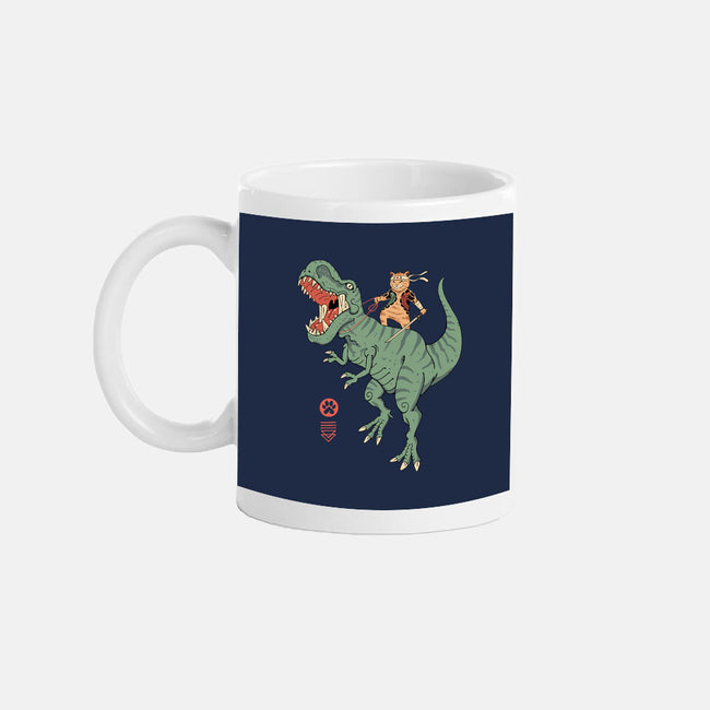 T-Rex Catana-none glossy mug-vp021