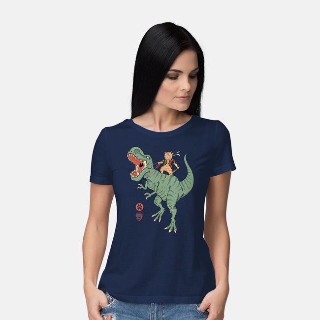 T-Rex Catana-womens basic tee-vp021