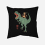 T-Rex Catana-none removable cover w insert throw pillow-vp021