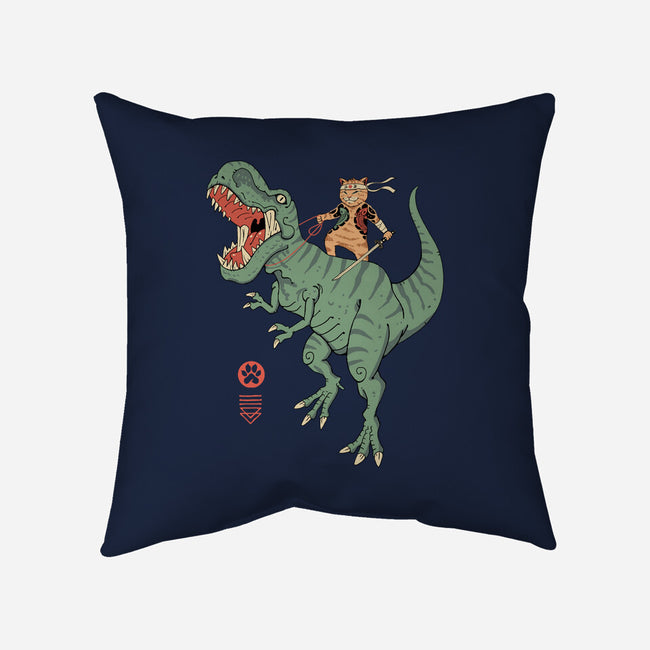 T-Rex Catana-none removable cover w insert throw pillow-vp021