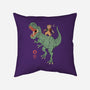 T-Rex Catana-none removable cover w insert throw pillow-vp021