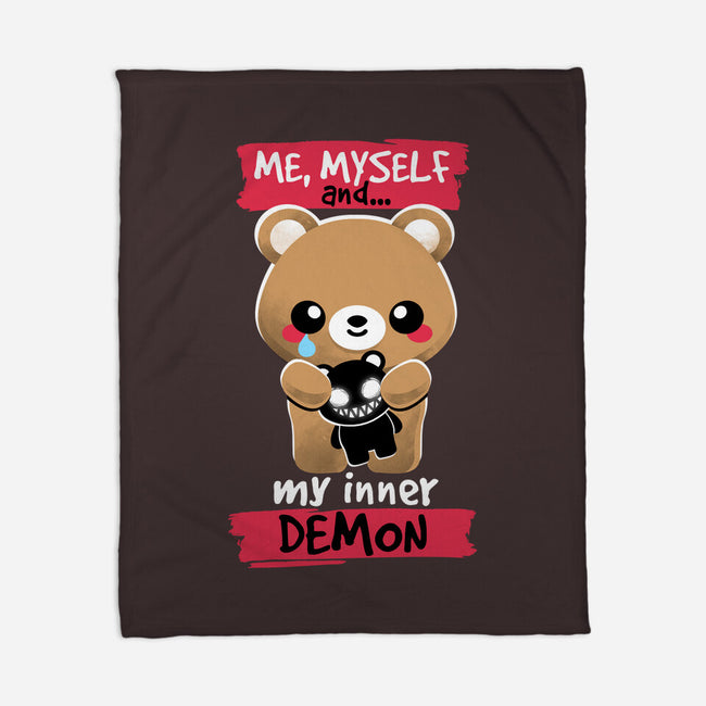 My Inner Demon-none fleece blanket-NemiMakeit