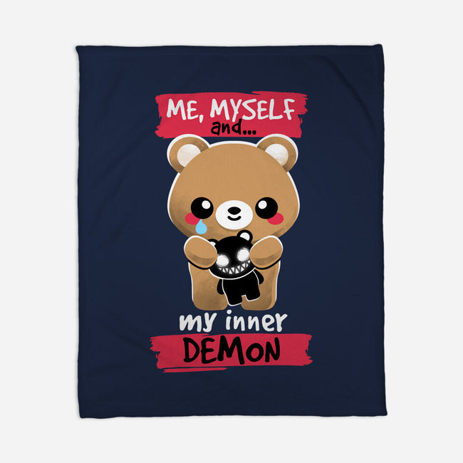 My Inner Demon-none fleece blanket-NemiMakeit
