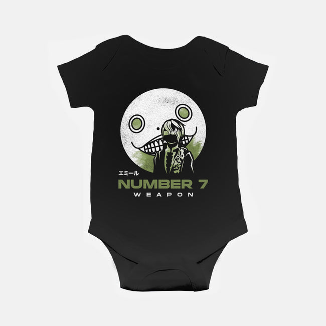 Emil Weapon Number 7-baby basic onesie-Logozaste