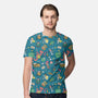 Dungeons And Patterns-mens all over print crew neck tee-queenmob