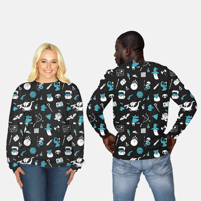 I Love Gaming-unisex all over print crew neck sweatshirt-queenmob