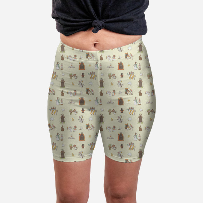 Holy Grail-womens all over print biker shorts-queenmob