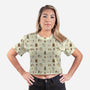 Holy Grail-womens all over print cropped tee-queenmob