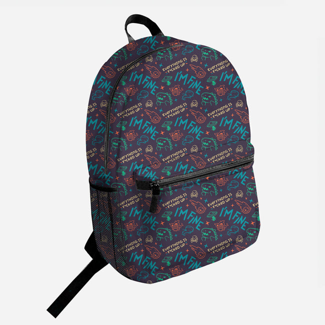 Everything Is Messed Up-none all over print backpack bag-Geekydog