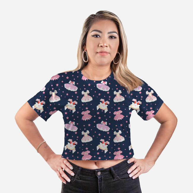 Choose Your Magical Outfit-womens all over print cropped tee-neokawaii