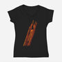Spaceship Serenity-womens v-neck tee-kharmazero