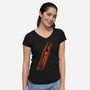 Spaceship Serenity-womens v-neck tee-kharmazero