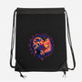 Wave Of Destruction-none drawstring bag-glitchygorilla