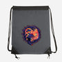Wave Of Destruction-none drawstring bag-glitchygorilla