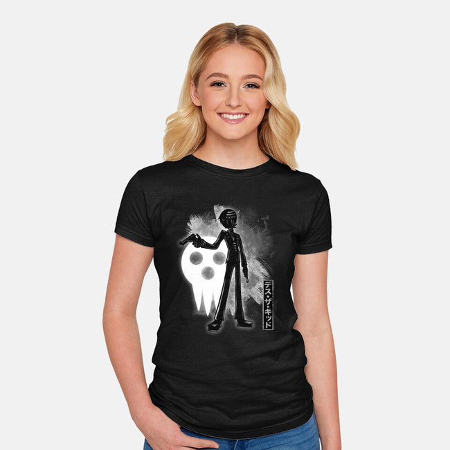 Cosmic Deaths Kid-womens fitted tee-fanfreak1