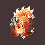 Kitsune Kawaii-none removable cover w insert throw pillow-NemiMakeit