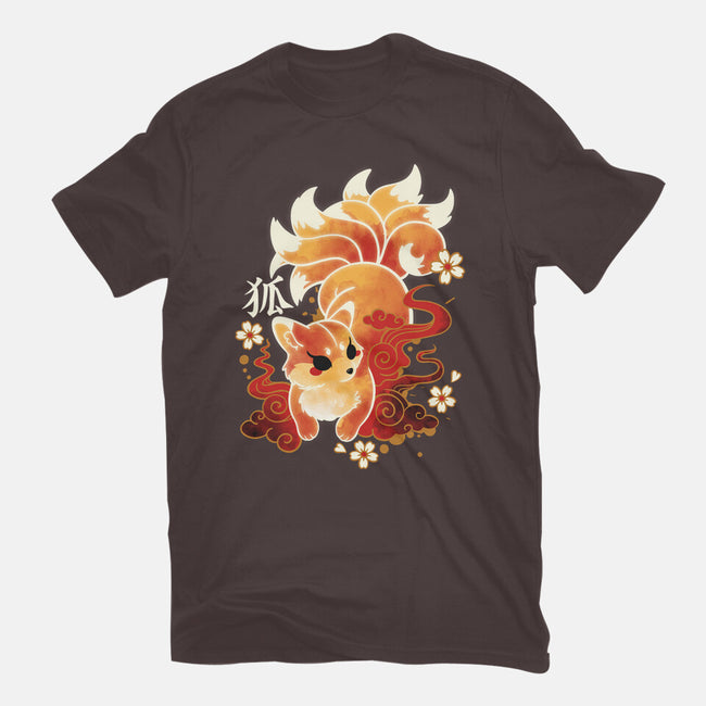 Kitsune Kawaii-womens basic tee-NemiMakeit