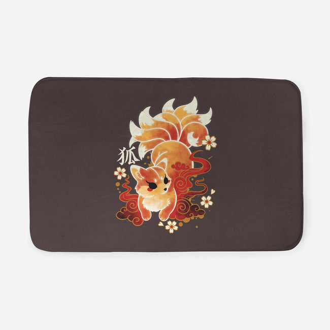 Kitsune Kawaii-none memory foam bath mat-NemiMakeit