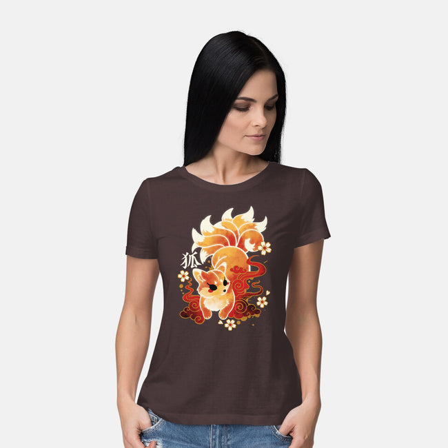 Kitsune Kawaii-womens basic tee-NemiMakeit