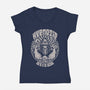 Hypnotic Skull-womens v-neck tee-Slikfreakdesign